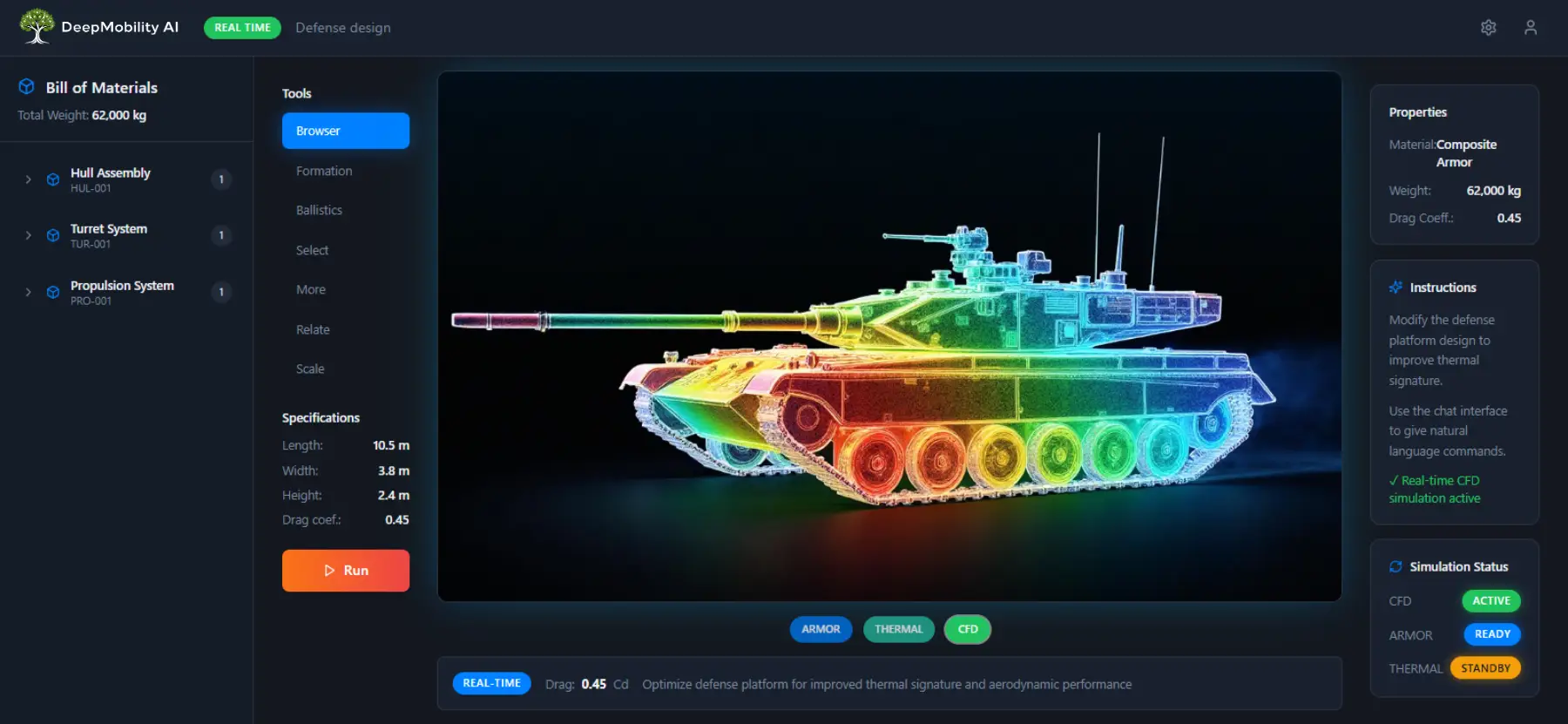 defense design interface